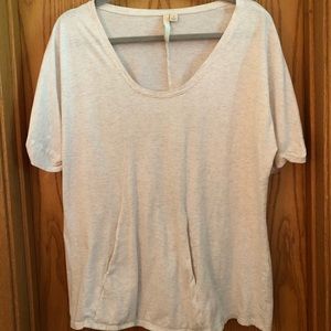 J Jill off white over sized t shirt
